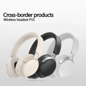 P55 Wireless over-ear Bluetooth headphones, 3D stereo full-coverage sports style