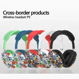 P9 Trendy Graffiti-Painted Wireless Bluetooth Headphones